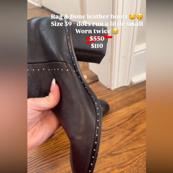 Rag and Bone leather booties - Picture 6 of 6